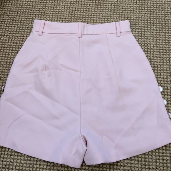 Meshki pink high waisted shorts with button details on the side - Picture 5 of 5